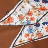 imageIswee Silk Scarf for Women Fashion Neck Scarves Purse Scarf for Handbags 56 IN Long Lightweight Hair ScarfColorful Flower Vine