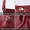 imageIswee Soft Leather Handbags and Purses for Women Shoulder Bag Tote Hobo bags Crossbody Bag Ladies Hand Bag for TravelWine
