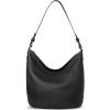imageIswee Hobo Bags for Women Shoulder Handbags Leather Tote Bag and Purses Cross Body Pocketbooks Everyday Work BagBlack