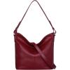 imageIswee Soft Leather Handbags and Purses for Women Shoulder Bag Tote Hobo bags Crossbody Bag Ladies Hand Bag for TravelWine