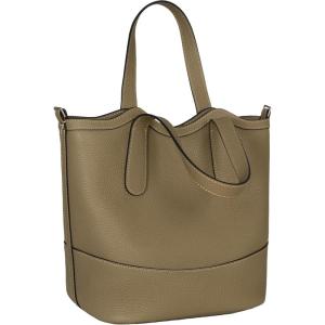 imageIswee Satchel Bags for Women Leather Purses and Handbags Designer Tote Bag Fashion Shoulder PurseElephant Gray