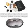 imageIswee Black Leather Hobo Bags for Women Soft Leather Crossbody Purse Designer Handbags Tote BagBlack