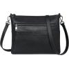 imageIswee Crossbody Bag for Women Leather Purses Fashion Designer HandbagsBlack