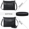 imageIswee Crossbody Bag for Women Leather Purses Fashion Designer HandbagsBlack