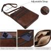 imageIswee Crossbody Bags for Women Genuine Leather Handbag Cross Body Purses Bag with MultipocketsCoffee