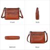 imageIswee Leather Crossbody Bags for Women Designer Shoulder Purse Small Multi Pockets Womens Purses Travel Cross Body BagSmallcoffee