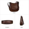 imageIswee Leather Crossbody Bags for Women Multi Pockets Medium Shoulder Bag Lightweight Functional Travel PurseCoffee