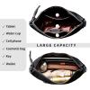 imageIswee Leather Handbags for Women Crossbody Purse Designer Everyday Shoulder Bag Satchel Small Tote BagBlack
