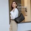 imageIswee Leather Handbags for Women Crossbody Purse Designer Everyday Shoulder Bag Satchel Small Tote BagBlack