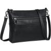 imageIswee Crossbody Bag for Women Leather Purses Fashion Designer HandbagsBlack