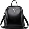 imageIswee Backpack for Women Leather Back Pack Purse Fashion Ladies Purses Antitheft Convertible Shoulder Bag Travel BagBlack