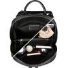 imageIswee Backpack for Women Leather Back Pack Purse Fashion Ladies Purses Antitheft Convertible Shoulder Bag Travel BagBlack Top Grain Leather