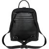 imageIswee Backpack for Women Leather Back Pack Purse Fashion Ladies Purses Antitheft Convertible Shoulder Bag Travel BagBlack Top Grain Leather