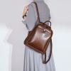 imageIswee Backpack for Women Leather Back Pack Purse Fashion Ladies Purses Antitheft Convertible Shoulder Bag Travel BagCoffee