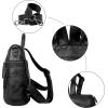 imageIswee Genuine Leather Backpack for Women Casual Backpacks Purse Fashion Ladies Work Travel Bag AntiTheft Black