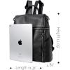 imageIswee Genuine Leather Backpack for Women Casual Backpacks Purse Fashion Ladies Work Travel Bag AntiTheft Black