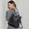 imageIswee Genuine Leather Backpack for Women Casual Backpacks Purse Fashion Ladies Work Travel Bag AntiTheft Coffee