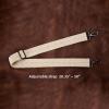 imageIswee Purse Straps Replacement Crossbody Long Shoulder Strap for Handbags Adjustable Guitar Straps with Metal HooksBeige Stripe