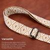 imageIswee Purse Straps Replacement Crossbody Long Shoulder Strap for Handbags Adjustable Guitar Straps with Metal HooksBrown Argyle