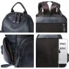 imageIswee Retro Leather Backpacks for Women Anti Theft Back Pack Purse Medium Size Daypack Bag Work BackpackBlack