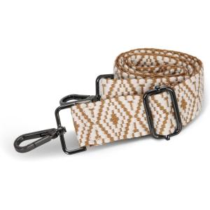imageIswee Purse Straps Replacement Crossbody Long Shoulder Strap for Handbags Adjustable Guitar Straps with Metal HooksBrown Argyle