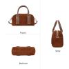 imageIswee Suede Bag Designer Crossbody Bags for Women Small Shoulder Purse Ladies Handbags Travel Work BagWine