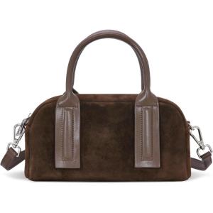 imageIswee Suede Bag Designer Crossbody Bags for Women Small Shoulder Purse Ladies Handbags Travel Work BagCoffee