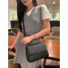 imageIswee Genuine Leather Purses for Women Crossbody Bags Designer Shoulder Handbags Ladies Purses Casual BagBlack