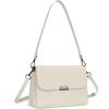imageIswee Genuine Leather Purses for Women Crossbody Bags Designer Shoulder Handbags Ladies Purses Casual BagWhite