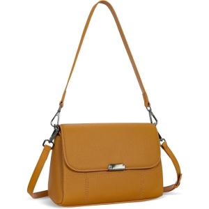 imageIswee Genuine Leather Purses for Women Crossbody Bags Designer Shoulder Handbags Ladies Purses Casual BagBrown