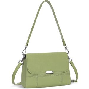 imageIswee Genuine Leather Purses for Women Crossbody Bags Designer Shoulder Handbags Ladies Purses Casual BagGreen