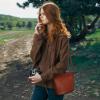 imageIswee Genuine Leather Purses for Women Vintage Crossbody Bag Womens Shoulder Handbags Designer Hobo PurseBrown