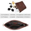 imageIswee Genuine Leather Purses for Women Vintage Crossbody Bag Womens Shoulder Handbags Designer Hobo PurseCoffee