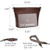 imageIswee Genuine Leather Purses for Women Vintage Crossbody Bag Womens Shoulder Handbags Designer Hobo PurseCoffee