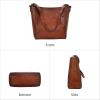 imageIswee Leather Purses for Women Tote Bag Designer Crossbody Bag Womens Shoulder Handbag Satchel Medium Work PursesBrown