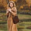 imageIswee Leather Purses for Women Tote Bag Designer Crossbody Bag Womens Shoulder Handbag Satchel Medium Work PursesBrown
