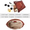 imageIswee Leather Purses for Women Tote Bag Designer Crossbody Bag Womens Shoulder Handbag Satchel Medium Work PursesBrown