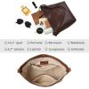 imageIswee Leather Purses for Women Tote Bag Designer Crossbody Bag Womens Shoulder Handbag Satchel Medium Work PursesCoffee