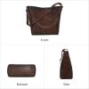 imageIswee Leather Purses for Women Tote Bag Designer Crossbody Bag Womens Shoulder Handbag Satchel Medium Work PursesCoffee