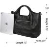 imageIswee Designer Handbags Stylsih Leather Crossbody Purse for Women and Silk Scarf Neck Satin Purse Decor