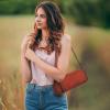 imageIswee Leather Purses for Women Crossbody Bag Vintage Flap Saddle Purse Zipper Womens Shoulder Handbags with 3 StrapsBrown