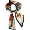 imageIswee Womens Genuine Leather Handbag Fashion Shoulder Bags and Silk Scarf Bag Decor Purse Scarf