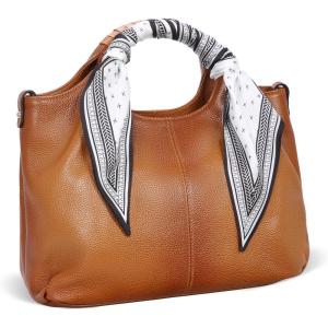 imageIswee Designer Purses Womens Handbags Tote Bags Crossbody Bag with Silk Scarf Long Scarf