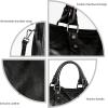 imageIswee Satchel Bags for Women Genuine Shoulder Bag Leather Handbags Hobo Crossbody Bags Vintage Purse Tote BagBlack