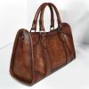 imageIswee Satchel Bags for Women Genuine Shoulder Bag Leather Handbags Hobo Crossbody Bags Vintage Purse Tote BagCoffee