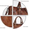 imageIswee Satchel Bags for Women Genuine Shoulder Bag Leather Handbags Hobo Crossbody Bags Vintage Purse Tote BagCoffee