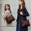 imageIswee Genuine Leather Crossbody Bags for Women Satchel Purse Hobo Handbag Ladies Vintage Shoulder Bag WorkCoffee