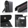 imageIswee Leather Crossbody Bags for Women RFID Blocking Cell Phone Purse Small AntiTheft Zippered with Card slotsBlack
