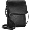 imageIswee Leather Crossbody Bags for Women RFID Blocking Cell Phone Purse Small AntiTheft Zippered with Card slotsBlack
