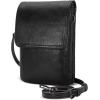 imageIswee Leather Crossbody Bags for Women RFID Blocking Cell Phone Purse Small AntiTheft Zippered with Card slotsBlack